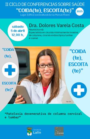 II CICLO DE CONFERENCIAS SOBRE SAÚDE. DRA. DOLORES VARELA