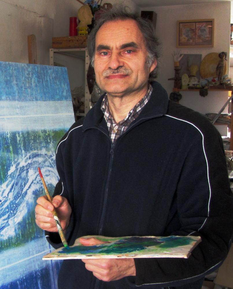 Imagen O 31 DE XULLO INAUGÚRASE A EXPOSICIÓN “A TRAVÉS DO AR” DO PINTOR COMPOSTELÁN NOLO SUÁREZ, CON 25 OBRAS CO AIRE COMO FÍO CONDUTOR