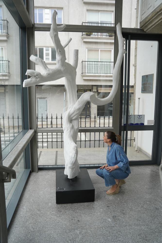 Imagen O CONCELLO ACEPTA A DOAZÓN DA OBRA “MADEIRA”, PEZA EXEMPLAR DA ETAPA FINAL DE ELENA COLMEIRO, DOADA POLO SEU FILLO PARA FORMAR PARTE DA...