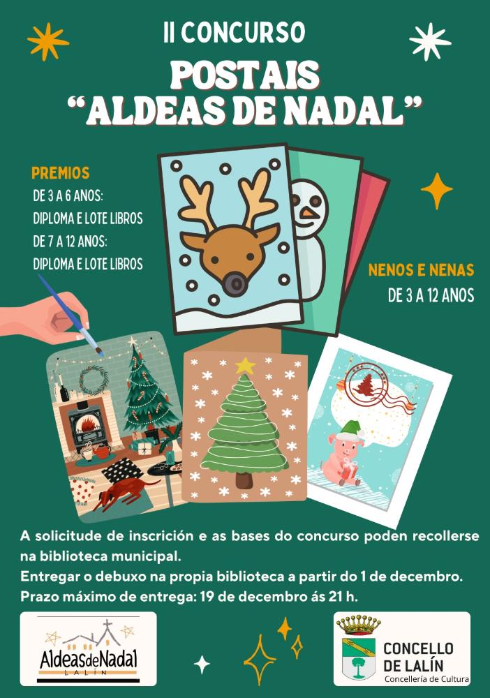 Imagen ABRE O PRAZO DE PRESENTACIÓN DE TRABALLOS AO II CONCURSO DE POSTAIS “ALDEAS DE NADAL” QUE PROMOVE A BIBLIOTECA PARA A CATIVADA