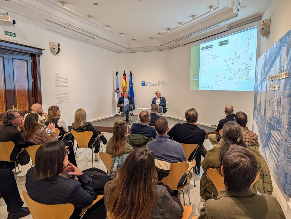 Imagen HUTTOPIA PRESENTA NA CASA DE GALICIA EN MADRID O PROXECTO CAMIÑOS DE GALICIA COMO APOSTA ESTRATÉXICA POLO TURISMO SOSTIBLE, DE CALIDADE E...