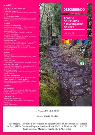 PRESENTACIÓN DESCUBRINDO. ANUARIO DE ESTUDIOS E INVESTIGACIÓN DE DEZA