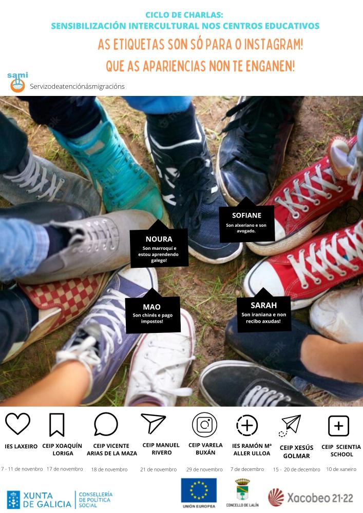 Imagen PAZ PÉREZ INDICA QUE O SAMI DESENVOLVERÁ UN CICLO DE CHARLAS DE SENSIBILIZACIÓN INTERCULTURAL NOS CENTROS EDUCATIVOS LALINENSES