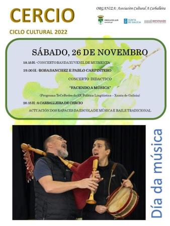 CICLO CULTURAL DE CERCIO 2022. DÍA DA MÚSICA
