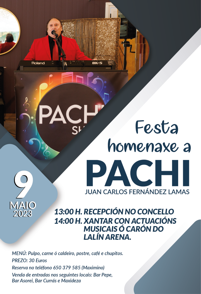 Imagen O CONCELLO HOMENAXEA A PACHI CUNHA RECEPCIÓN NA CASA CONSISTORIAL POLOS SEUS 58 ANOS SOBRE OS ESCENARIOS