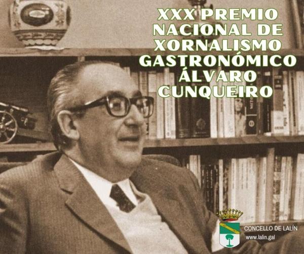 Imagen OS TRABALLOS AO XXX PREMIO NACIONAL DE XORNALISMO GASTRONÓMICO “ÁLVARO CUNQUEIRO” DOTADO CON 5.000 € PÓDENSE PRESENTAR ATA O 5 DE XANEIRO