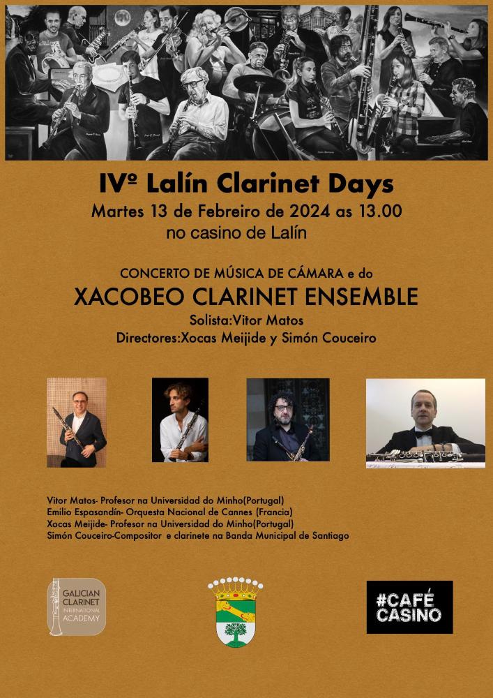 Imagen SEGUNDO DÍA DE CLASES DO IV LALÍN CLARINET DAYS, QUE SE CLAUSURA MAÑÁ CUN CONCERTO GRATUÍTO DE MÚSICA DE CÁMARA